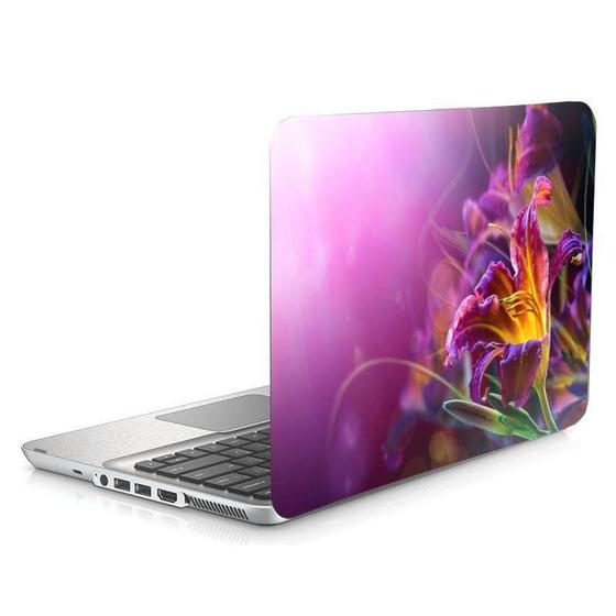 Imagem de Skin Adesivo Protetor Para Notebook 17,3 Flores Violeta D27