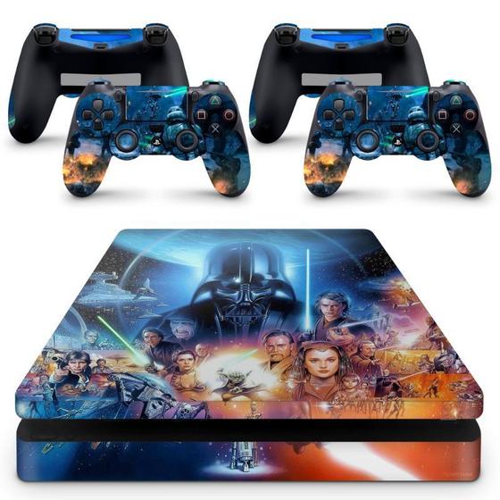 Imagem de Skin Adesivo Protetor para PS4 Slim Star Wars Darth Vader b6