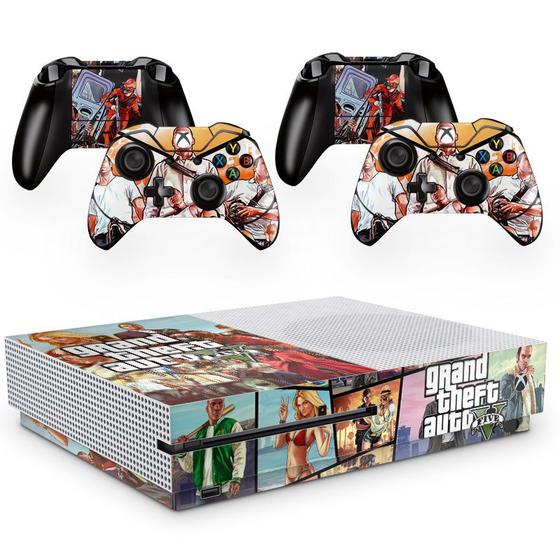 Imagem de Skin Adesivo Protetor para X Box One S e Controles Grand Theft Auto GTA b3