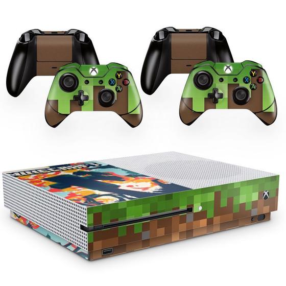 Imagem de Skin Adesivo Protetor para X Box One S e Controles Minecraft b3