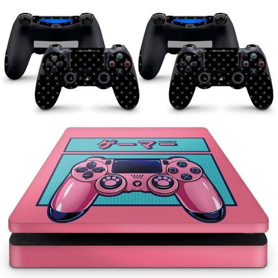 Imagem de Skin Adesivo Protetor Ps4 Slim Sony Playstation Rosa Sony