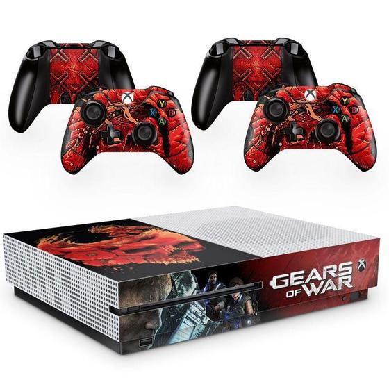 Imagem de Skin Adesivo Protetor X Box One S E Controles Gears Of War