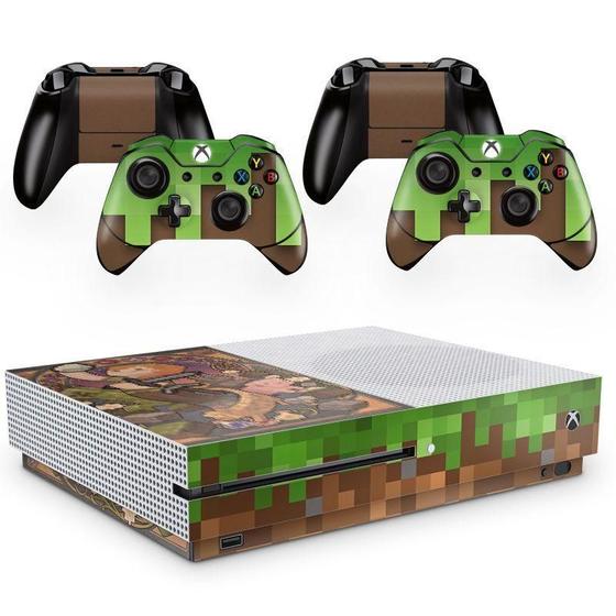 Imagem de Skin Adesivo Protetor X Box One S E Controles Minecraft B4