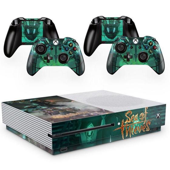 Imagem de Skin Adesivo Protetor X Box One S E Controles Sea Of Thieves