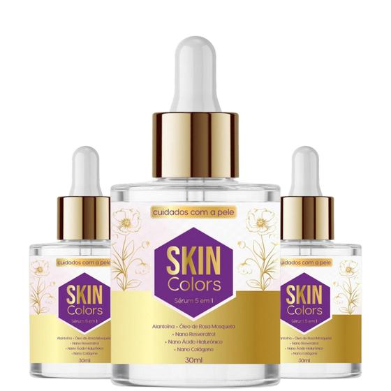 Imagem de Skin Colors - Seu Skincare Exclusivo e Revolucionário. Kit com  3 Unidades