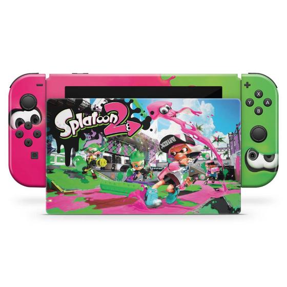 Imagem de Skin Compatível Nintendo Switch Adesivo - Splatoon 2