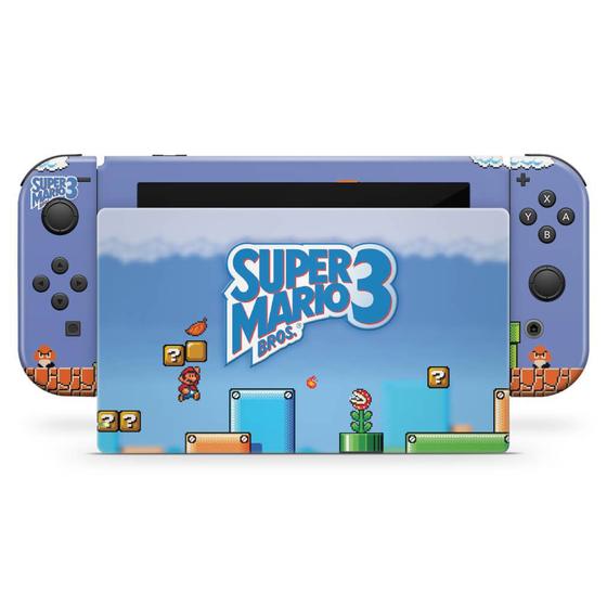 Imagem de Skin Compatível Nintendo Switch Adesivo - Super Mario Bros 3