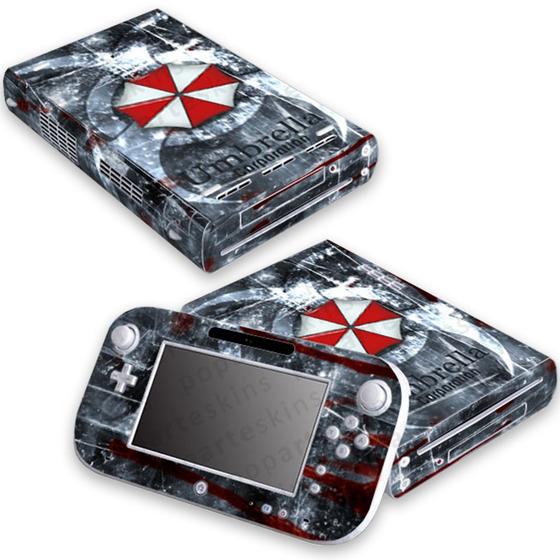 Imagem de Skin Compatível Nintendo Wii U Adesivo - Resident Evil