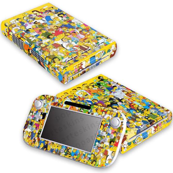 Imagem de Skin Compatível Nintendo Wii U Adesivo - Simpsons