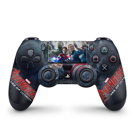 Imagem de Skin Compatível PS4 Controle Adesivo - Avengers - Age Of Ultron