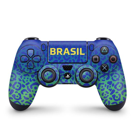 Imagem de Skin Compatível PS4 Controle Adesivo - Brasil