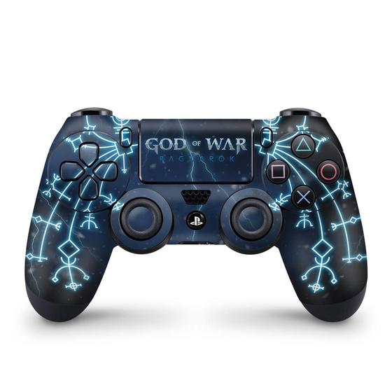 Imagem de Skin Compatível PS4 Controle Adesivo - God of War Ragnarok B