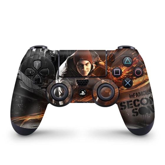 Imagem de Skin Compatível PS4 Controle Adesivo - Infamous