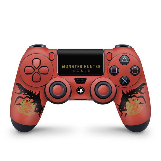 Imagem de Skin Compatível PS4 Controle Adesivo - Monster Hunter Edition