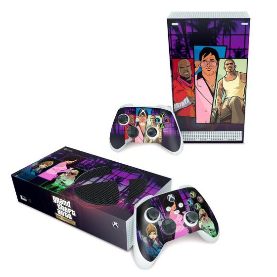 Imagem de Skin Compatível Xbox Series S Adesivo - GTA The Trilogy