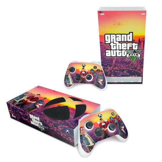 Imagem de Skin Compatível Xbox Series S Adesivo - GTA V