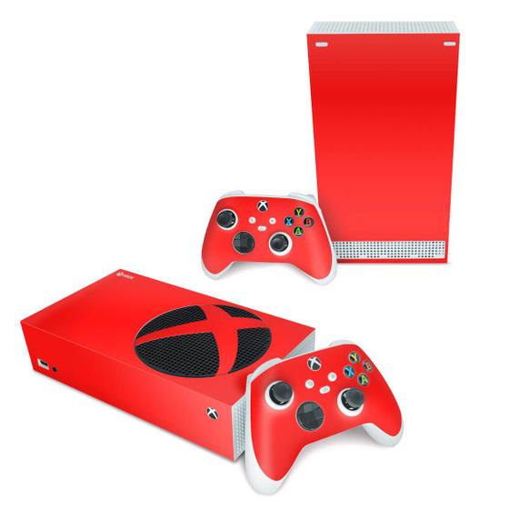 Imagem de Skin Compatível Xbox Series S Adesivo - Vermelho