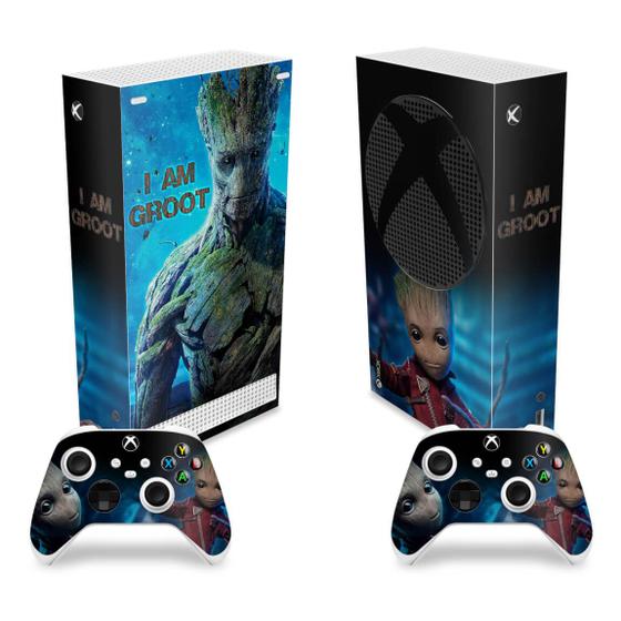 Imagem de Skin Compatível Xbox Series S Vertical Adesivo - Baby Groot