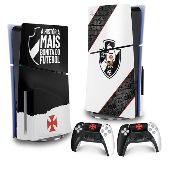 Imagem de Skin Playstation 5 Slim Adesivo Anti Bolha Vertical - Vasco A