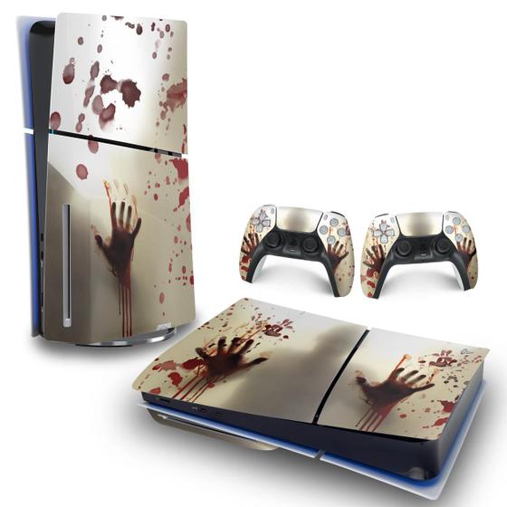 Imagem de Skin PS5 Slim Adesivo Horizontal - Fear The Walking Dead