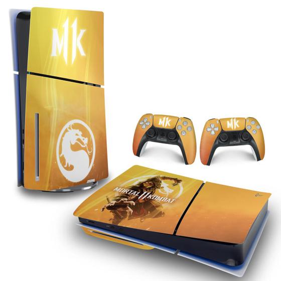 Imagem de Skin PS5 Slim Adesivo Horizontal - Mortal Kombat 11