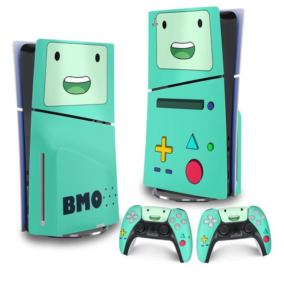 Imagem de Skin PS5 Slim Adesivo Vertical - BMO Hora de Aventura