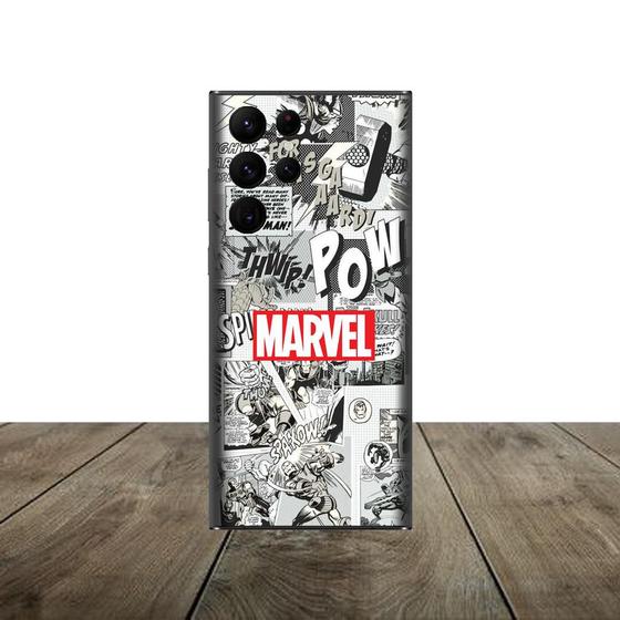 Imagem de Skin Traseira Estampa MARVEL para Smartphone Samsung