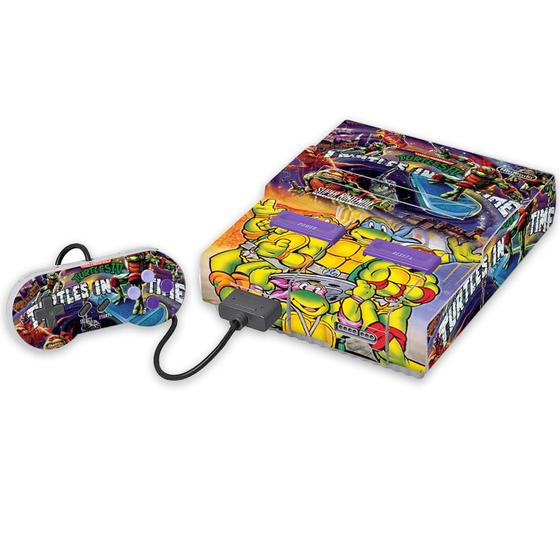 Imagem de Skins Compatível Super Nintendo Adesivo - Turtles in Time Tartarugas Ninja