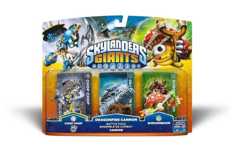 Imagem de Skylanders Giants Chop Chop, Dragonfire Cannon e Shroomboom