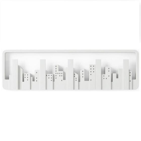 Imagem de Skyline CABIDEIROS/GANCHOS de Parede Branco UMBRA Cidade