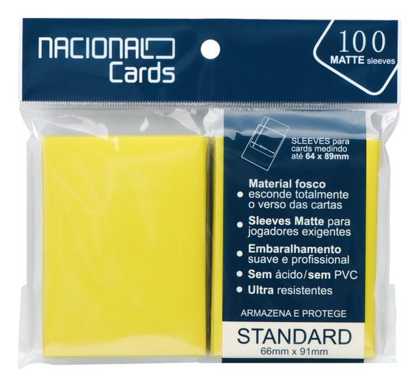 Imagem de Sleeve Matte Standard Amarelo Nacional Cards - Magic Pokémon