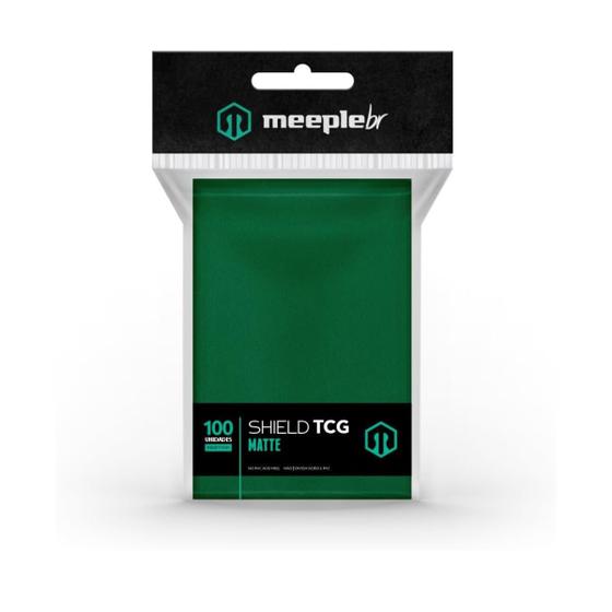 Imagem de Sleeve Shield TCG Matte: Verde - Meeple Br