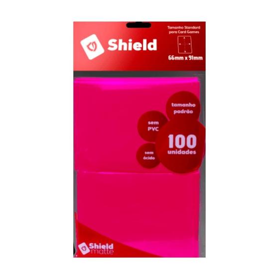 Imagem de Sleeves Central Shield Matte - Rosa Choque (CDCS0009)