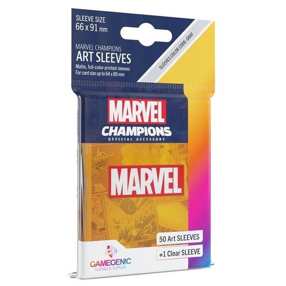 Imagem de Sleeves Marvel Champions Marvel (Laranja) Gamegenic