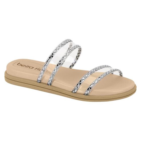 Imagem de Slide Beira Rio Rasteira Chinelo Strass Feminino 8488.114