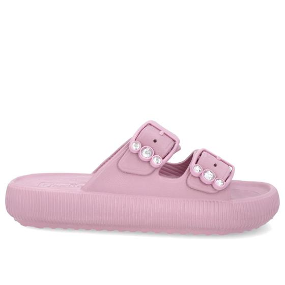 Imagem de Slide Plataforma Poofy Rosa Eva Fivela Brilho