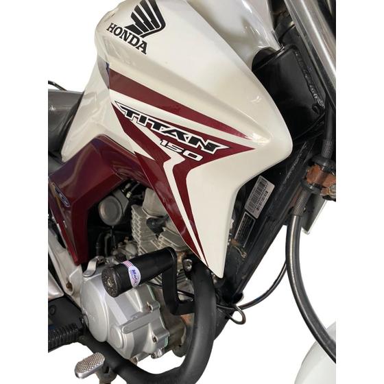 Imagem de Slider Lateral Protetor de pernas Para Moto Honda Fan 160 Titan 160 Start 160 ano 2015 à 2022