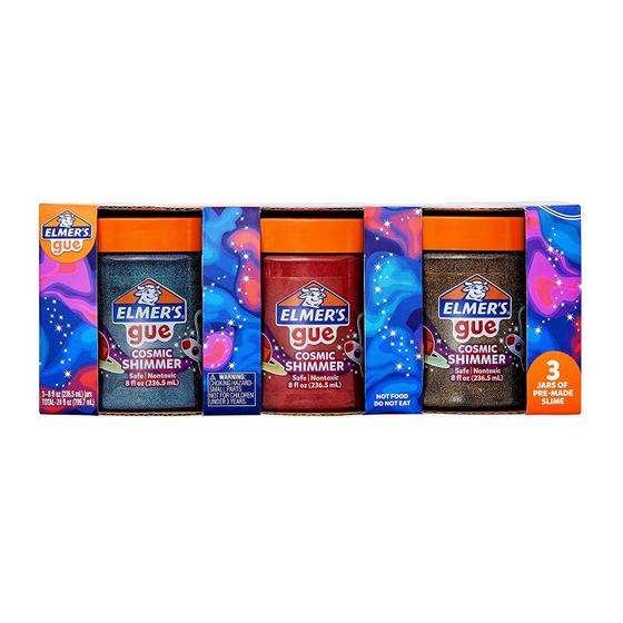 Imagem de Slime Elmer's Glue Cosmic Shimmer Glitter - Pacote com 3 Unidades