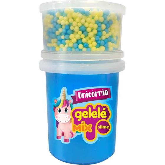 Imagem de Slime gelele mix surpresa unicornio doce brinquedo