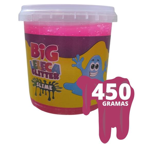 Imagem de Slime Massa Para Modelar Com GLITTER Big 450g Leleca Infantil