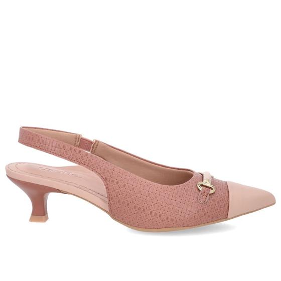 Imagem de Slingback Rosa Couro Salto Fino