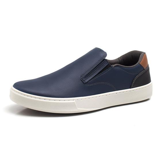 Imagem de Slip On Basico Casual Liso HFAST Shoes Solado Borracha