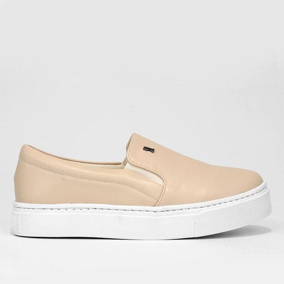 Feminino Slipper Slip On Santa Lolla Areia Slip On Santa Lolla