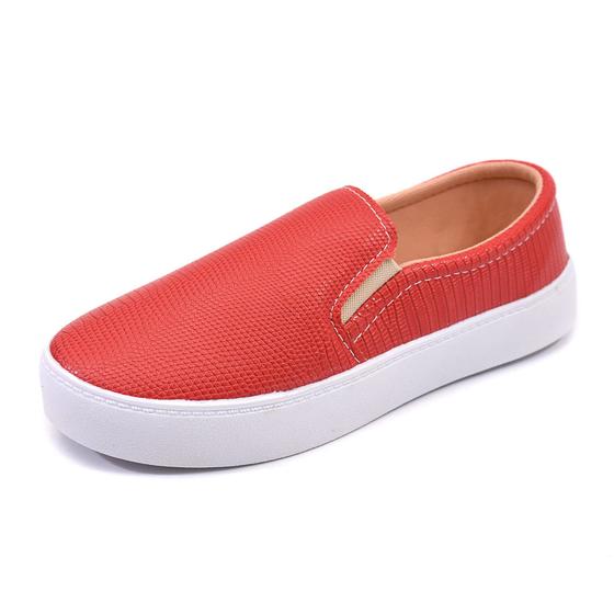 Imagem de Slip On Sapatenis Feminino Sem Cadarço Casual Preto 