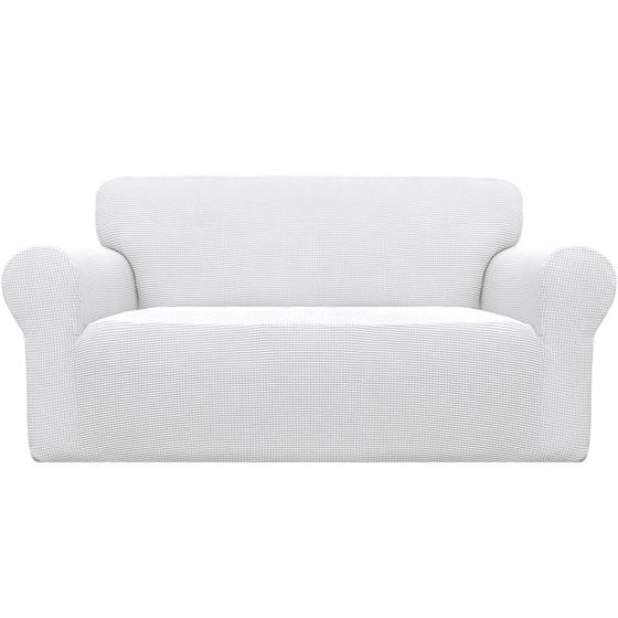 Imagem de Slipcover Easy-Going Stretch Loveseat Snow White