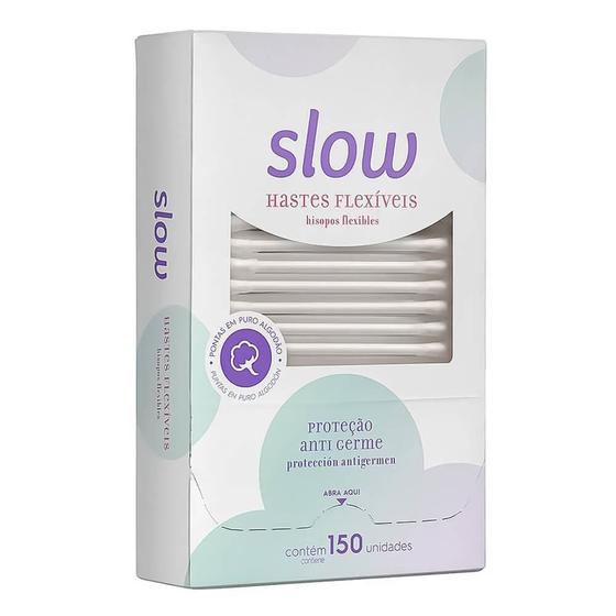Imagem de Slow haste flexivel algodão com 150 unidades