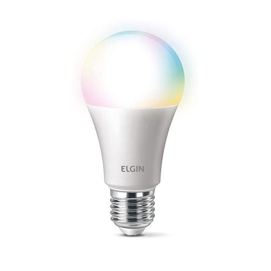 Imagem de Smart Lâmpada Elgin LED Wi-Fi 10W Color Bulbo Com Alexa E Google Home - 48BLEDWIFI00