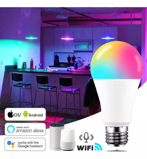 Smart Lâmpada Inteligente Wi-Fi LED 9W – Compatível com Alexa – Dubai