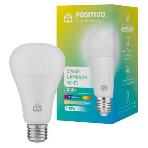 Imagem de Smart Lâmpada Wi-Fi Positivo Branco Quente e Frio Alexa e Google Assistente