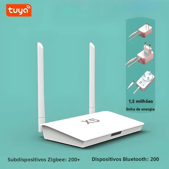 Imagem de Smart Life Zigbee & Bluetooth 5.0 Gateway Hub X5 - Controle para +400 Dispositivos